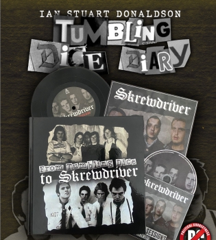 SKREWDRIVER - From Tumbling Dice to Skrewdriver Buch inkl. CD und Vinyl EP